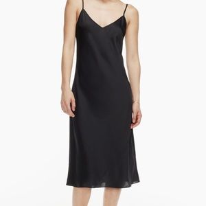 SLIP MIDI DRESS